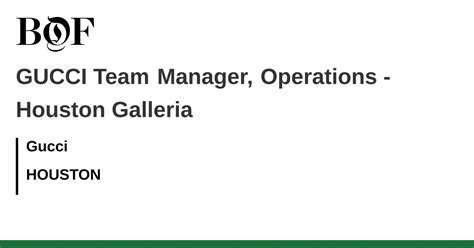 gucci design distict manager|GUCCI Team Manager, Operations .